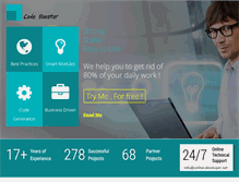 Tablet Screenshot of codeboosters.com